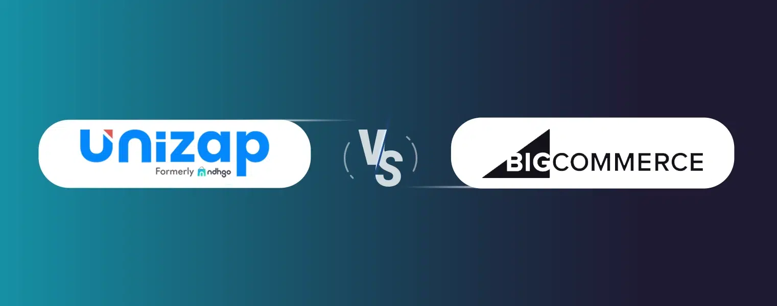 Compare Unizap with Bigcommerce- Best ecommerce platform in India